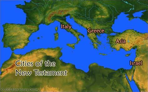 Map of the New Testament World - Bible History