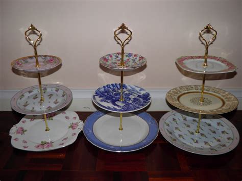 Vintage Musings Of A Modern Pinup: How To Make a 3 Tiered Cake Stand ...