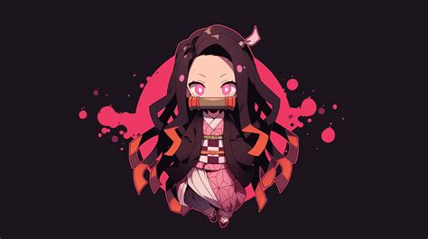 Nezuko Kamado Cute Demon Slayer Wallpaper, HD Minimalist 4K Wallpapers ...