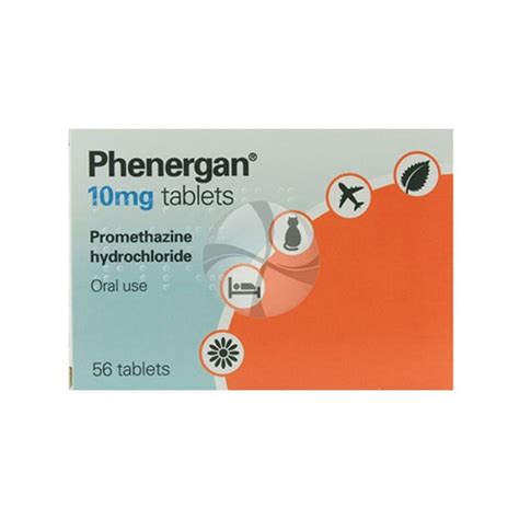 Phenergan 10mg (Promethazine Hydrochloride) - 56 Tablets | Health