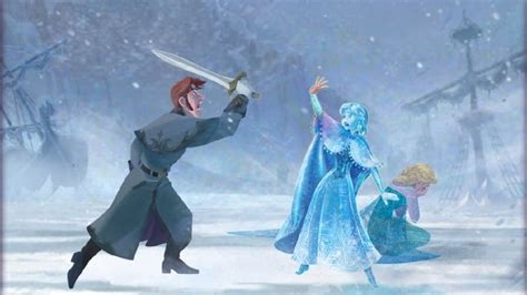 Anna saves Elsa from Hans, who was about to kill her | Disney frozen ...