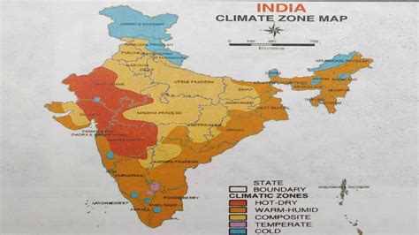 Climate Zones Map Of India