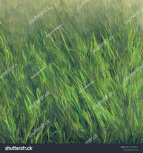 Grass Texture Digital Painting Illustration Stock Illustration ...