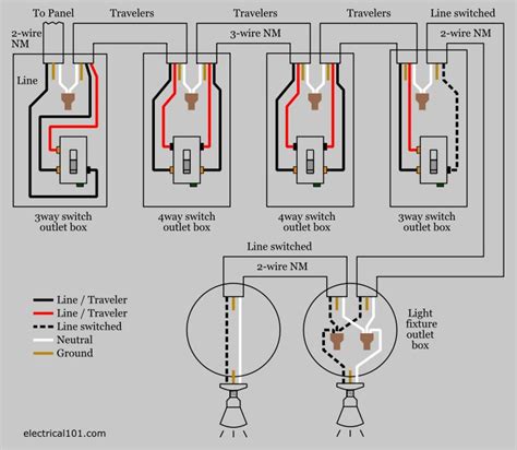 Troubleshooting 3 Way 4 Way Switches Wiring Diagrams Multipl