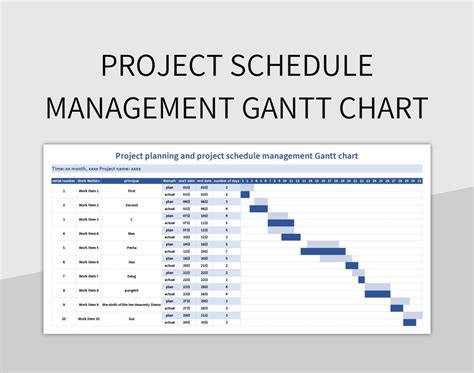 Project Planning Template Excel Gantt Chart - Printable Templates Free