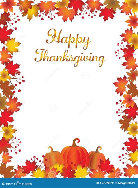 Thanksgiving Clip Art Borders For Kids