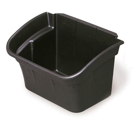 Rubbermaid 3354-88 Utility Cart Bin 4 gal - Black - Cart Accessories ...