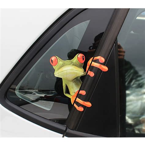 Funny 3D Cartoon Car Stickers Car styling Frog Car Sticker Truck Front ...