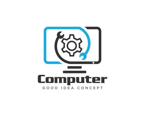 Computer Technology Logo Icon Design Vector 10665227 Vector Art at Vecteezy