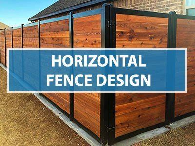 Horizontal Wood Fence Designs