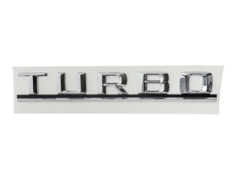 Mercedes Turbo Chrome Trunk Emblem - Adsit