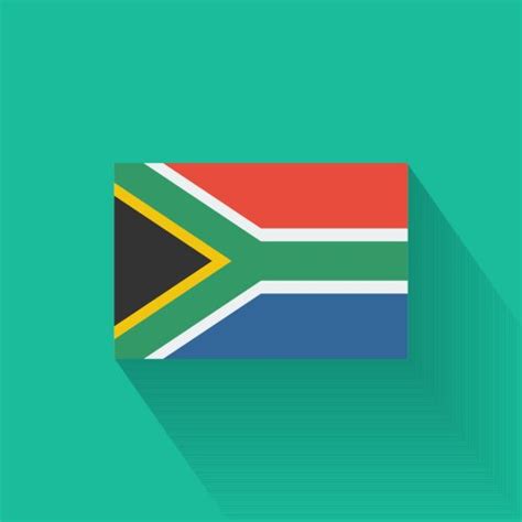 3d flag of south africa Royalty Free Vector Image