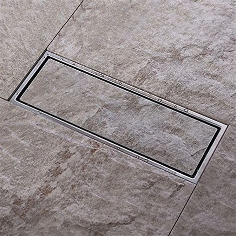 Linear Shower Floor Drain with Tile Insert Grate Made of Sus304 ...