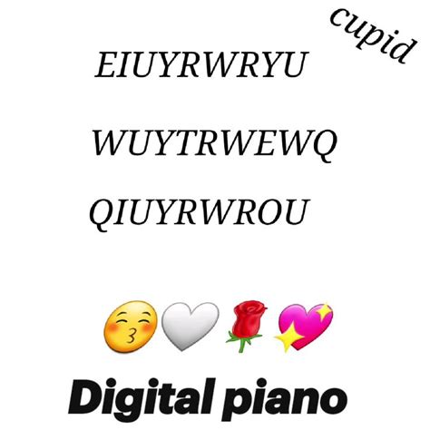 Cupid > roblox piano sheets