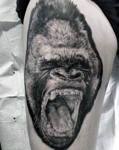 100 Gorilla Tattoo Designs For Men - Great Ape Ideas