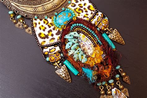 African safari lion necklace - Bohemian Scene