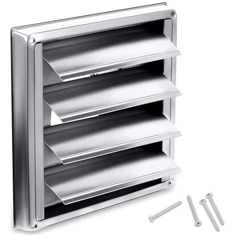 Buy Mudder Stainless Steel External Air Vent Cover Metal Dryer Vent ...