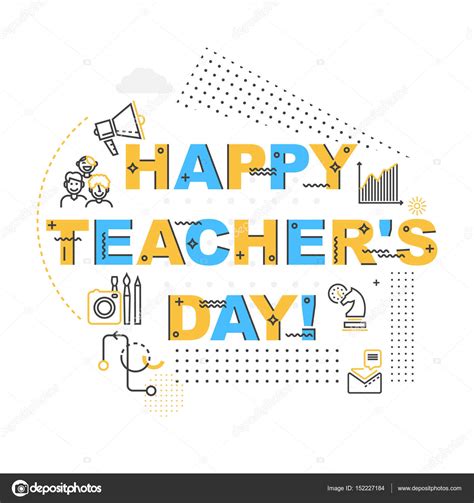 Teachers Day card template — Stock Vector © GalaStudio #152227184