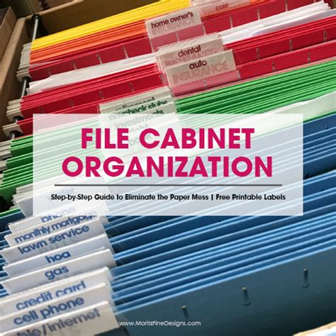 Filing Cabinet Drawer Label Template How To Make Custom Label