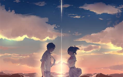 Your Name, anime, landscape, Kimi no Na Wa HD Wallpaper