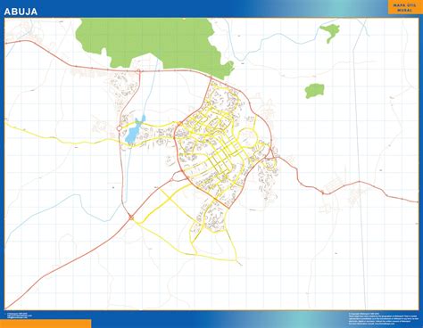 Abuja map Nigeria | Wall maps