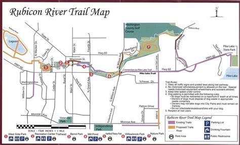 Rubicon River Trail Map | River trail, Trail maps, Rubicon river