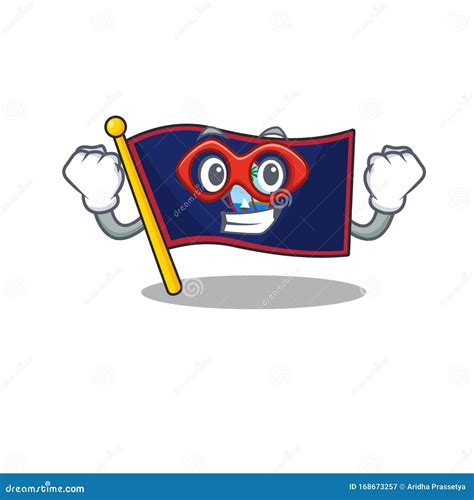 Smiley Mascot of Flag Guam Dressed As a Super Hero Stock Vector ...