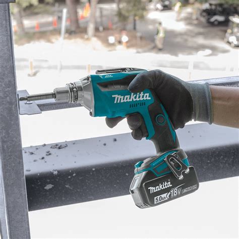 MAKITA Screw Gun Kit, Cordless, 1/4 in Hex Drive Size, 4,000 RPM ...