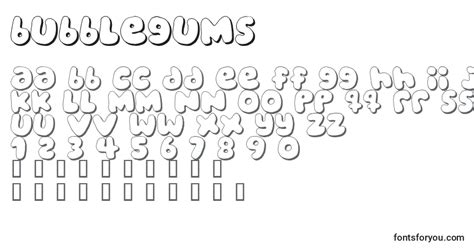 Bubblegums 122357 Font Download For Free Online