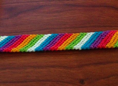 Candy Stripe Friendship Bracelet