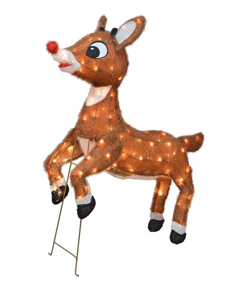 Buy 3D Rudolph The Red-Nosed Reindeer 36" Animated Outdoor Christmas ...