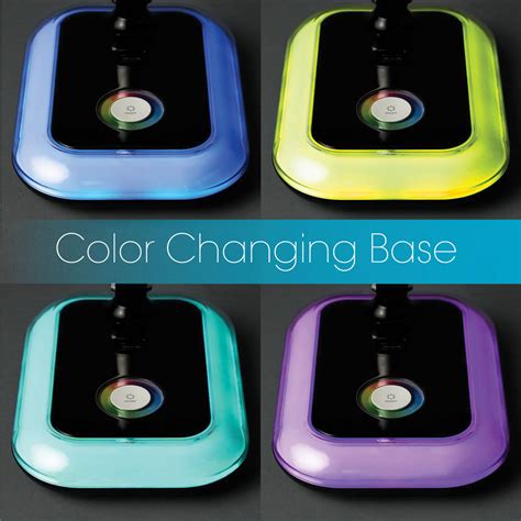 Ott-Lite Glow LED Desk Lamp with Color Changing Base - Black