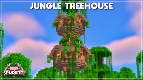 Minecraft: How to Build a Jungle Treehouse [Tutorial] 2021 - YouTube