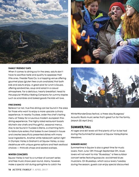 Squaw Valley For All Seasons - Active Family Magazine