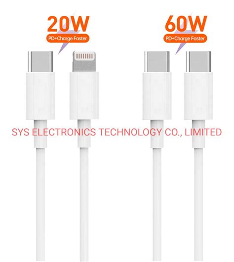 iPhone 12 Charger Cable USB-C to Lightning Pd 18W 20W Charging Cable ...