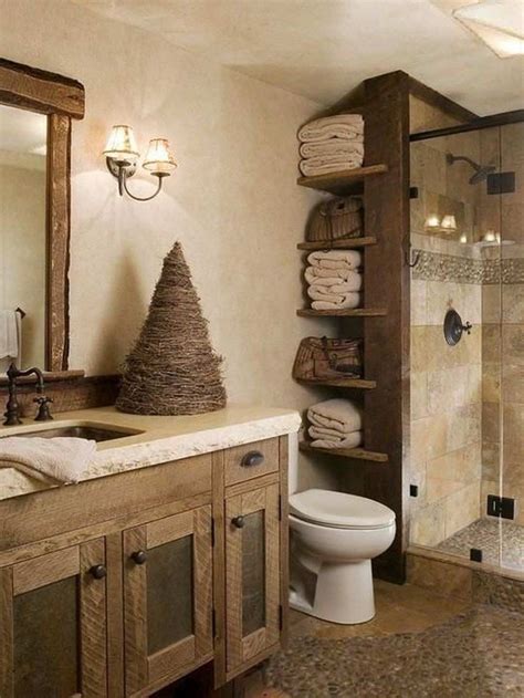 44 Affordable Farmhouse Bathroom Design Ideas - HOMYHOMEE