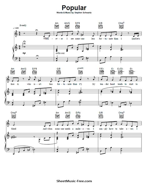 Free Piano Sheet Music Pop Songs Printable - FREE PRINTABLE TEMPLATES