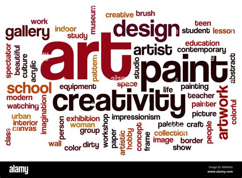 Art word cloud Stock Photo - Alamy