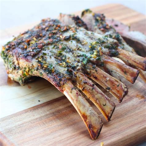 Rack Of Lamb Recipe With Herb Crust • The Wicked Noodle