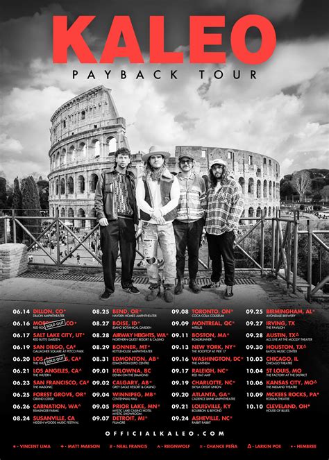 KALEO Add Summer Payback Tour Dates