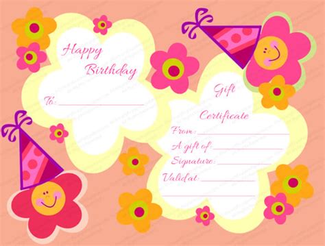 20+ Birthday Gift Certificate Templates - Free Sample, Example, Format ...