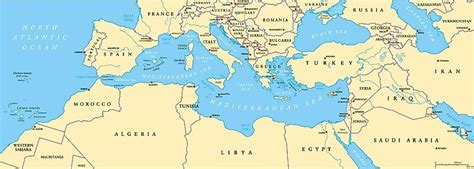 Mediterranean Sea World Map