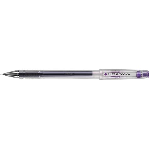 Pilot G-Tec C4 Gel Ultra Fine Purple Thin Writing Rollerball Pen