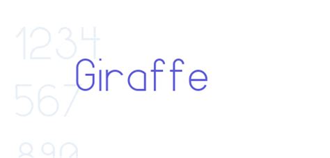 Giraffe - Font Free [ Download Now ]