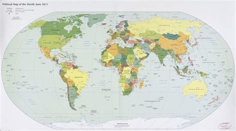 Political map of the world, June 2012. | Library of Congress