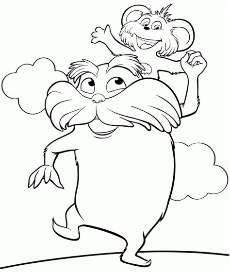 Free Printable Lorax Coloring Pages For Kids