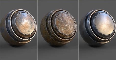 Substance Painter old used metals smart material pack 1 Texture | CGTrader