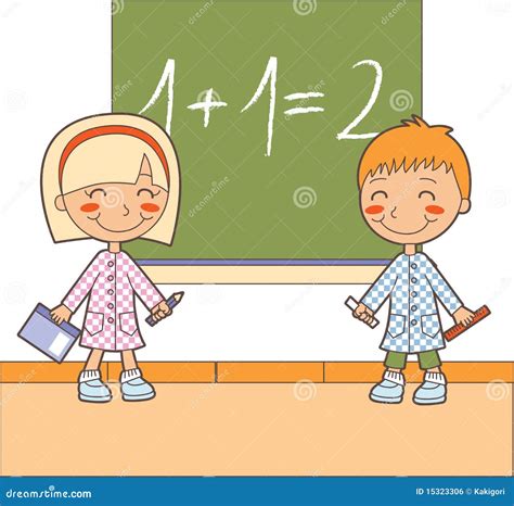 Math classroom time stock vector. Illustration of learn - 15323306