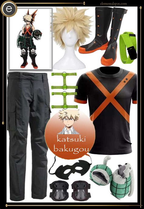 Y Hero Academia Bakugou Katsuki Bakugo Cosplay Costume Outfit Halloween ...