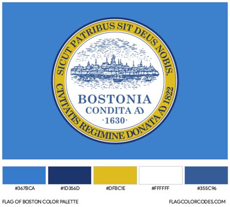 Boston flag color codes